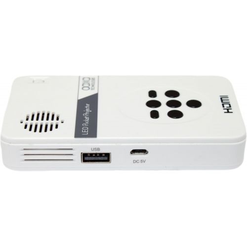  [아마존베스트]AAXA Technologies KP-101-01 AAXA LED Pico Micro Video Projector - Pocket Size Portable Mobile Mini Projector with mini-HDMI, built-in Media Player & Speakers, 3.5mm Aux Out, Micro