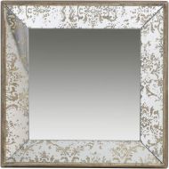 A&B Home Antique-Look Frameless Square Wall Mirror/Tray