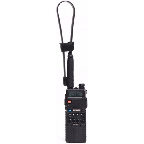  [아마존베스트]ABBREE SMA-Female Dual Band VHF/UHF 18.8-inch 144/430MHz High Gain Soft Whip Foldable CS Tactical Antenna for Baofeng UV-5R UV-82 BF-F8HP Ham Two Way Radio