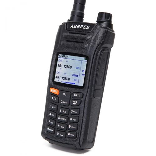  ABBREE AR-F6 6 Bands Display 125-559 Mnz 999CH Multi-Functional VOX DTMF SOS LCD Color Screen Ham Two Way Radio