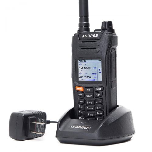  ABBREE AR-F6 6 Bands Display 125-559 Mnz 999CH Multi-Functional VOX DTMF SOS LCD Color Screen Ham Two Way Radio