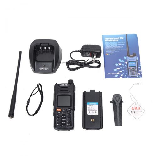  ABBREE AR-F6 6 Bands Display 125-559 Mnz 999CH Multi-Functional VOX DTMF SOS LCD Color Screen Ham Two Way Radio