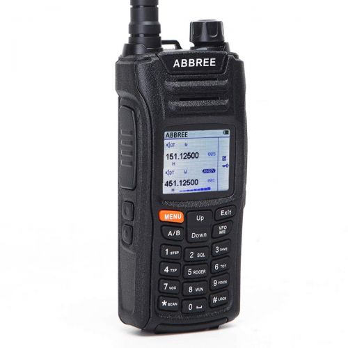  ABBREE AR-F6 6 Bands Display 125-559 Mnz 999CH Multi-Functional VOX DTMF SOS LCD Color Screen Ham Two Way Radio