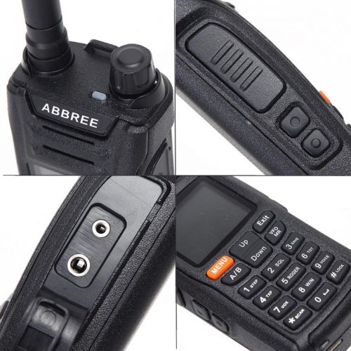  ABBREE AR-F6 6 Bands Display 125-559 Mnz 999CH Multi-Functional VOX DTMF SOS LCD Color Screen Ham Two Way Radio