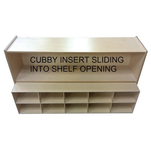  ABC Company Cubby Inserts, Natural Wood Tone, 10 Cubby Inserts