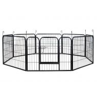 ABC.store 32 Tall Folding 16-Panel Heavy Duty Metal Dog Playpen Exercise Pen Fence Kennel