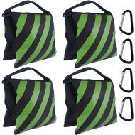 ABCCANOPY Sandbag Photography Weight Bags for Video Stand,4 Packs (Kelly Green)