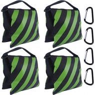 ABCCANOPY Sandbag Photography Weight Bags for Video Stand,4 Packs (Kelly Green)