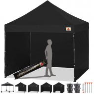 ABCCANOPY Pop-up Canopy Tent 8x8 Commercial Instant Tents Outdoor Canopies Easy to Set Up with 3 Side Walls and 1 Door Wall,Bonus Roller Bag, 4 Sandbags and Stakes(30+ Multi Colors