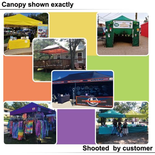  ABCCANOPY 18+ Colors Deluxe 10x15 Pop up Canopy Outdoor Party Tent Commercial Gazebo with Enclosure Walls and Wheeled Carry Bag Bonus 4X Weight Bag and 2X Half Walls (White)