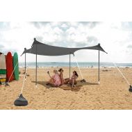ABCCANOPY Beach Portable Sun Shelter for Beach, Camping Trips (10x9 FT, Gray)