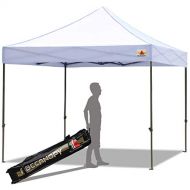 ABCCANOPY Pop up Canopy Tent Commercial Instant Shelter with Wheeled Carry Bag, 10x10 FT WHITE