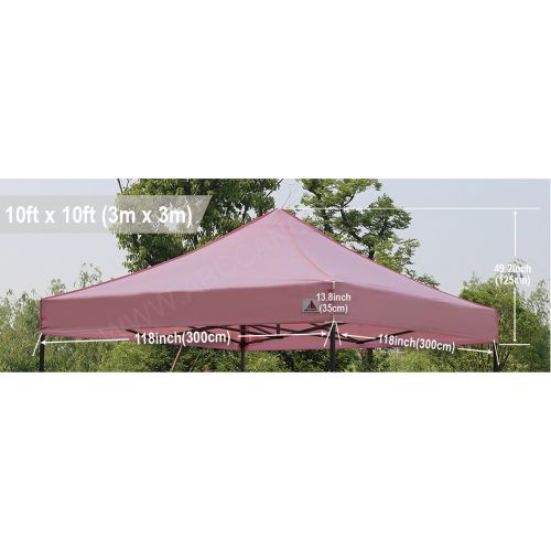  ABCCANOPY Pop Up Canopy Replacement Top Cover 100% Waterproof Choose 18+ Colors, Bonus 4 x Weight Bags