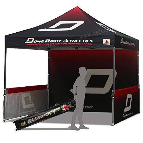  ABCCANOPY Deluxe Pop up Tents with Logo 10x10 Promotional Booth Tents Custom Pop up Tents Bouns 4X Weight Bag