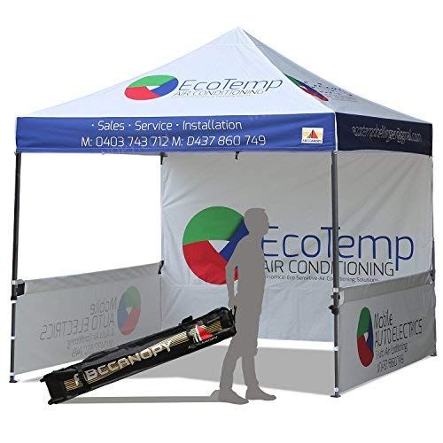  ABCCANOPY Deluxe Pop up Tents with Logo 10x10 Promotional Booth Tents Custom Pop up Tents Bouns 4X Weight Bag