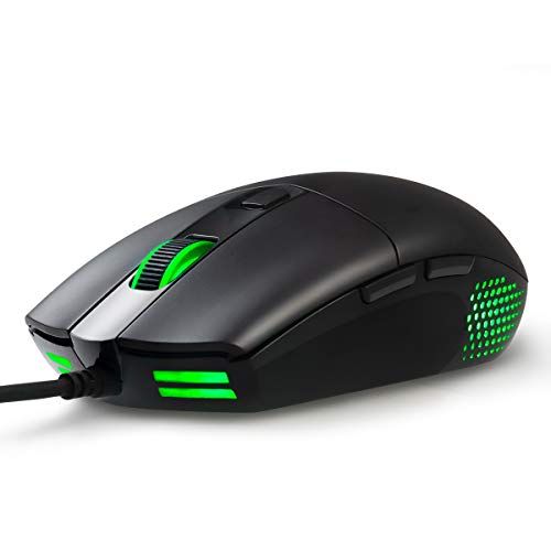  ABKONCORE A660 Gaming Mouse Wired, [10000 DPI] Computer Mice for Laptop with 8 Programmable Buttons, RGB Backlight, Adjustable DPI, Comfortable Grip Mice for Laptop, PC, Mac,Window