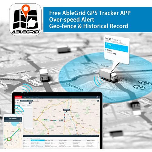  [아마존베스트]ABLEGRID 4G LTE GPS Tracker for Vehicles, 10000mAh Real-time GPS Tracking Device Small Hidden GPS Locator 4G IOT for Vehicle, Car, Personal, Equipment w/Global SIM Card