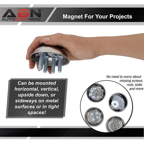  ABN Magnetic Tool Tray 4pk - 3in Steel Magnetic Parts Bowl Screw And Bolt Mechanic Magnet Screw Dish for Tools And Parts