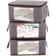 [아마존핫딜][아마존 핫딜] ABO Gear Storage Bins Storage Bags Closet Organizers Sweater Storage Clothes Storage Containers, 3pc Pack