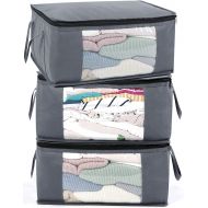 [아마존 핫딜] ABO Gear Storage Bins Storage Bags Closet Organizers Sweater Storage Clothes Storage Containers, 3pc Pack