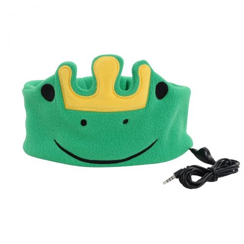  ABOGALE Children Headband Headphone Music Headband, Comfortable Volume-Limited Soft Fleece Headband for Kids(Green Frog)