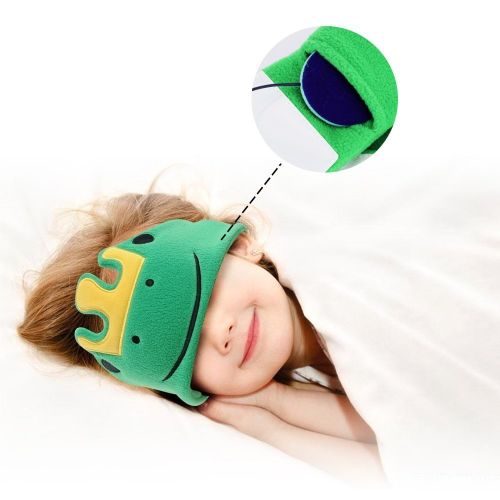  ABOGALE Children Headband Headphone Music Headband, Comfortable Volume-Limited Soft Fleece Headband for Kids(Green Frog)