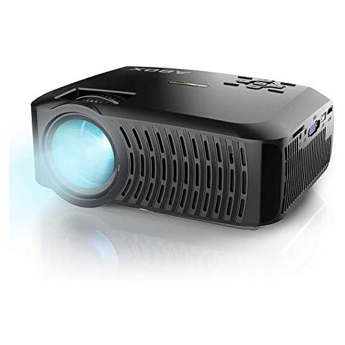  [아마존 핫딜]  [아마존핫딜]Beamer Native 720p ABOX A2 3000 Lumen Aktualisierte Mini LED Projektor,+40% Helligkeit Full HD 1080P,unterstuetzt HDMI USB SD VGA AV fuer Laptop,Smartphone Perfekt fuer Fussballspiele,