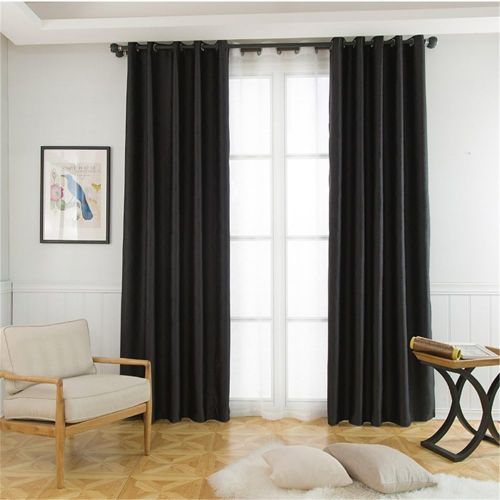  Abreeze Room Darkening Curtains Blackout Curtains Window Treatment Curtains Panel for Bedroom (1 Panel 79 Wide x 79 inch Long, Grey)