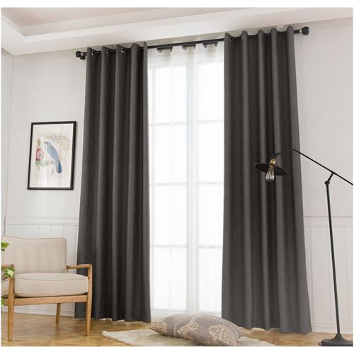  Abreeze Room Darkening Curtains Blackout Curtains Window Treatment Curtains Panel for Bedroom (1 Panel 79 Wide x 79 inch Long, Grey)