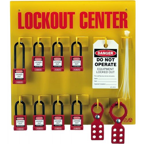  ABUS 71140 Safety Lockout Station Stocked Wall Station Center