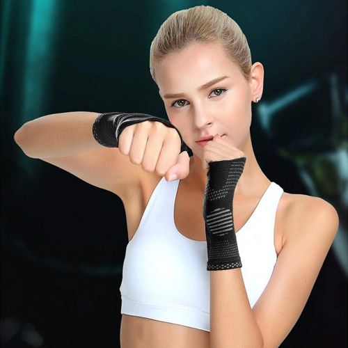  ABYON New Technology Medical Compression Wrist Brace Sleeves (Pair), Carpal Tunnel and Wrist Pain Relief Treatment,Wrist Support for Women and Men -Please Check Sizing Chart