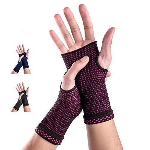  ABYON New Technology Medical Compression Wrist Brace Sleeves (Pair), Carpal Tunnel and Wrist Pain Relief Treatment,Wrist Support for Women and Men -Please Check Sizing Chart