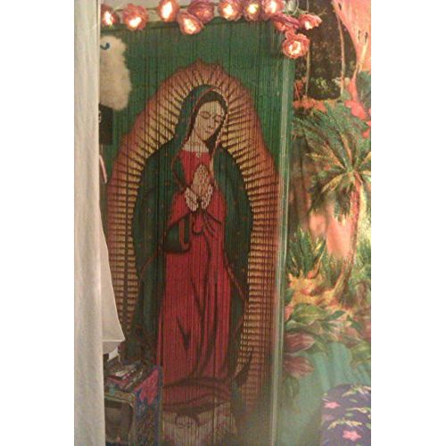  ABeadedCurtain Virgin Mary Beaded Curtain 125 Strands (+hanging hardware)