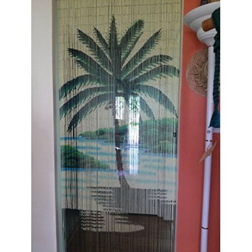  ABeadedCurtain Single Palm Tree Beaded Curtain 125 Strands (+hanging hardware)