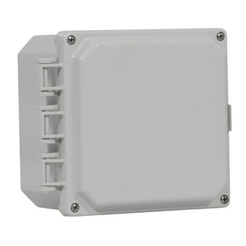  ACDC 8x8x4 in, Hinged Enclosure, Part No. PC-080804-HCSF