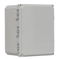 AC/DC 14x12x6 in, Hinged Enclosure, Part No. PC-141206-HOLF