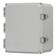AC/DC 12x10x6 in, Hinged Enclosure, Part No. PC-121006-HCLB
