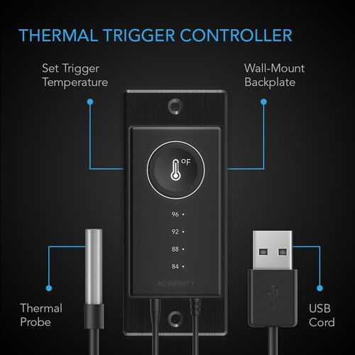  AC Infinity Controller 1 Preset Thermal Trigger