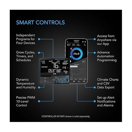  AC Infinity UIS Control Plug, Socket Adapter to Connect UIS Smart Controllers to Outlet Devices