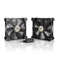 AC Infinity MULTIFAN S7, Quiet Dual 120mm USB Fan for Receiver DVR Playstation Xbox Computer Cabinet Cooling