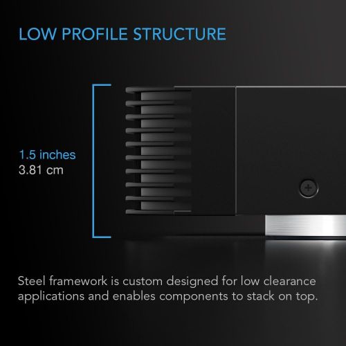  AC Infinity AIRCOM S10?Quiet Fan System 17?(43?cm) for Receiver/Amplifier/DVR AV Cabinet Components