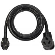 AC WORKS 10FT 30Amp 3-Prong Dryer Extension Cord with Anti-Weather Super Heavy Duty Thick Cord