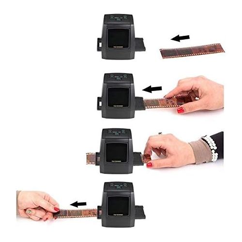  [아마존베스트]ACAMPTAR 22Mp Support 35mm 110 Slide Negative 126Kpk Super 8 Film Silde Scanner Digital Converter (EU Plug)