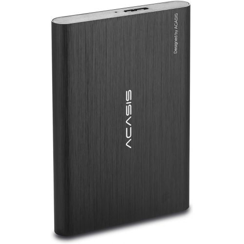  Acasis 80GB Portable External Hard Drive USB3.0 Hard Disk 2.5 HDD Storage Devices Desktop Laptop (Black)