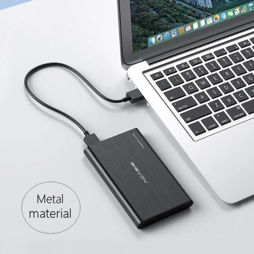  Acasis 2.5 120GB Portable External Hard Drive USB3.0 Hard Disk Storage Devices Desktop Laptop (Black)