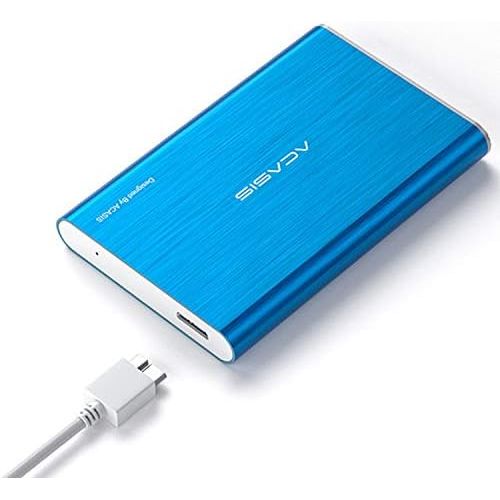  ACASIS HDD 2.5 120GB Portable External Hard Drive USB3.0 Hard Disk Storage Devices for PC,Laptop,Mac,PS4, Xbox one(Blue)