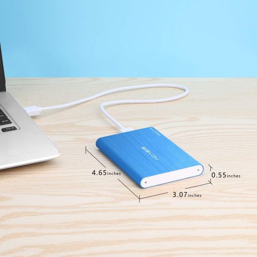  ACASIS HDD 2.5 120GB Portable External Hard Drive USB3.0 Hard Disk Storage Devices for PC,Laptop,Mac,PS4, Xbox one(Blue)