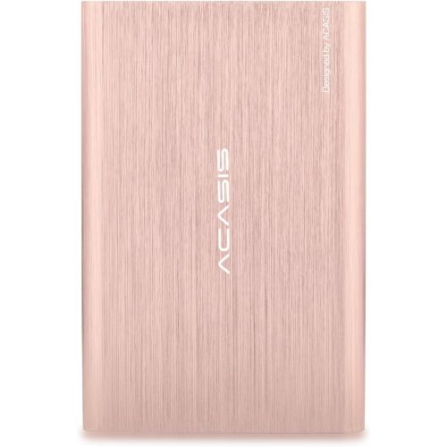  ACASIS 80GB Ultra Slim Portable External Hard Drive USB3.0 Hard Disk 2.5 HDD Storage Devices Compatible for Desktop,Laptop,PS4,Mac,TV,Xbox one (80GB, Gold)