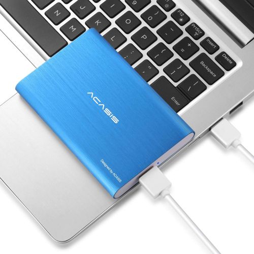  ACASIS 80GB Ultra Slim Portable External Hard Drive USB3.0 Hard Disk 2.5 HDD Storage Devices Compatible for Desktop,Laptop,PS4,Mac,TV,Xbox one (80GB, Blue)