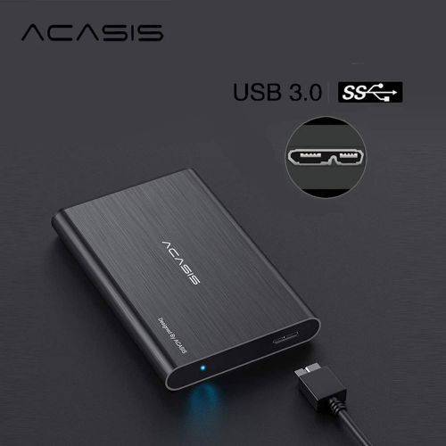  ACASIS 500GB USB3.0 2.5 Portable External Hard Drive for Desktop Laptop HDD Hard Disk (500GB, Black)